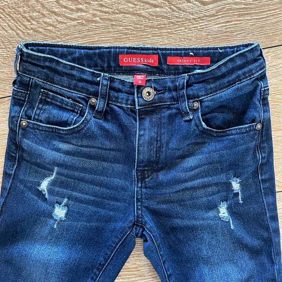 Guess Dark Blue Distressed Jeans - Picture 8 of 8